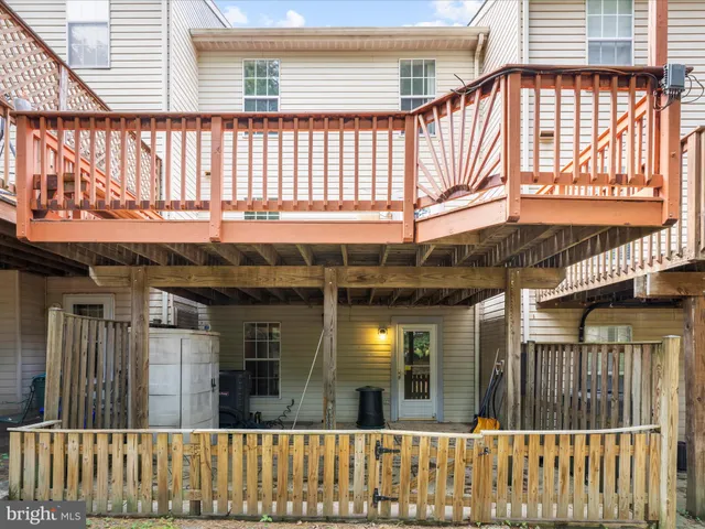 a view of a brick building with a large window