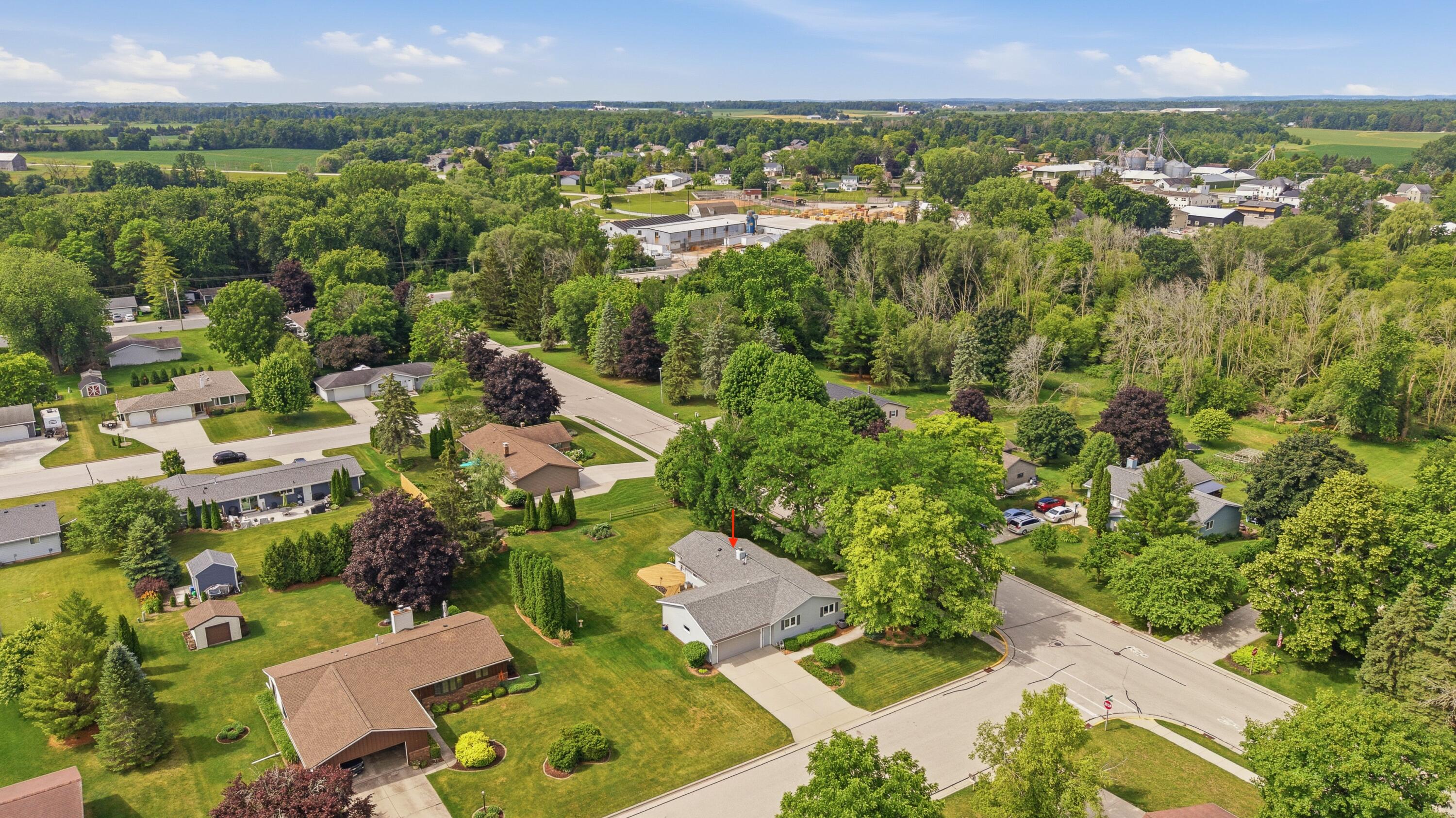 1237 Audubon Road Howards Grove, WI 53083 - Photo 31 of 31 Overhead Views Looking SothWest