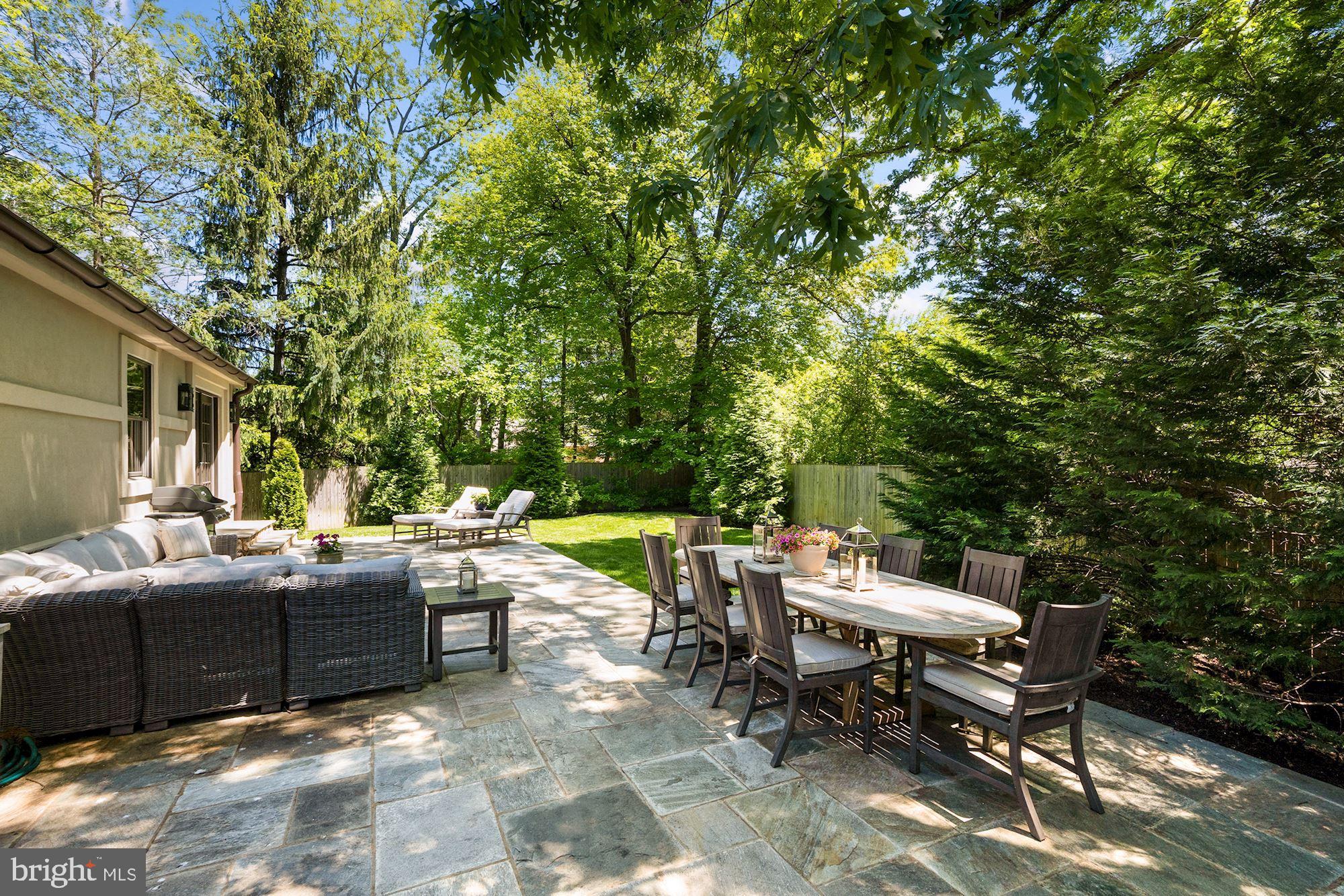 3931 North Glebe Road Arlington, VA 22207 - Photo 34 of 38 Slate Patio and Fenced-In Backyard