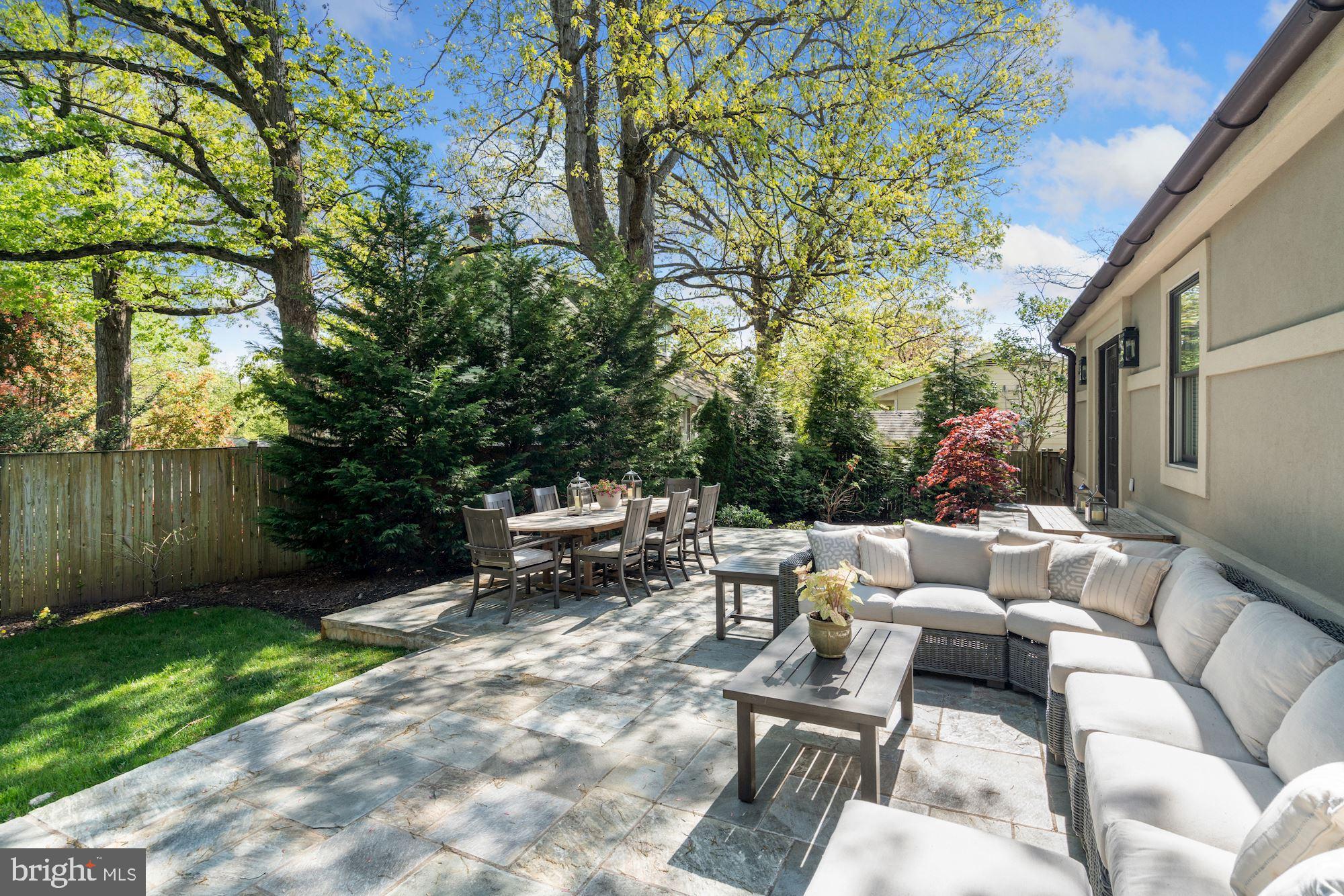 3931 North Glebe Road Arlington, VA 22207 - Photo 36 of 38 Slate Patio and Fenced-In Backyard