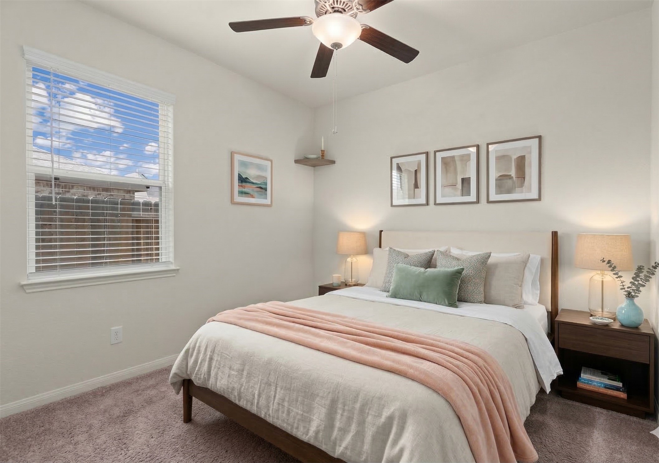 15215 Snowdrop Field Drive Humble, TX 77396 - Photo 20 of 35 a bedroom with a large bed and a chandelier