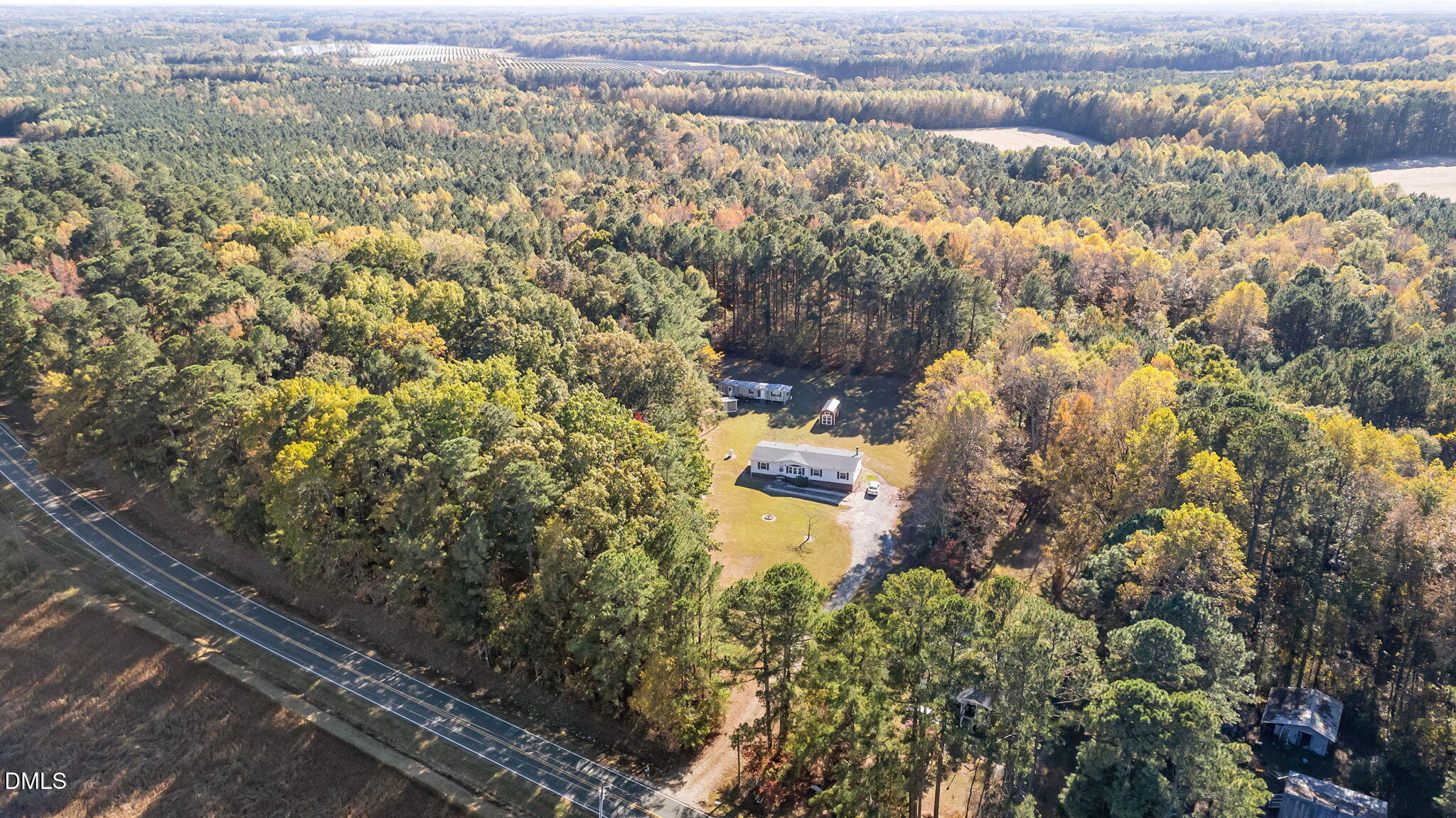 Lot 2 Martin Ln Spring Spring Hope, NC 27882 - Photo 10 of 12 an aerial view of residential house with parking and yard