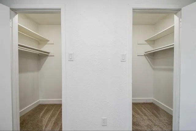 a view of closet area