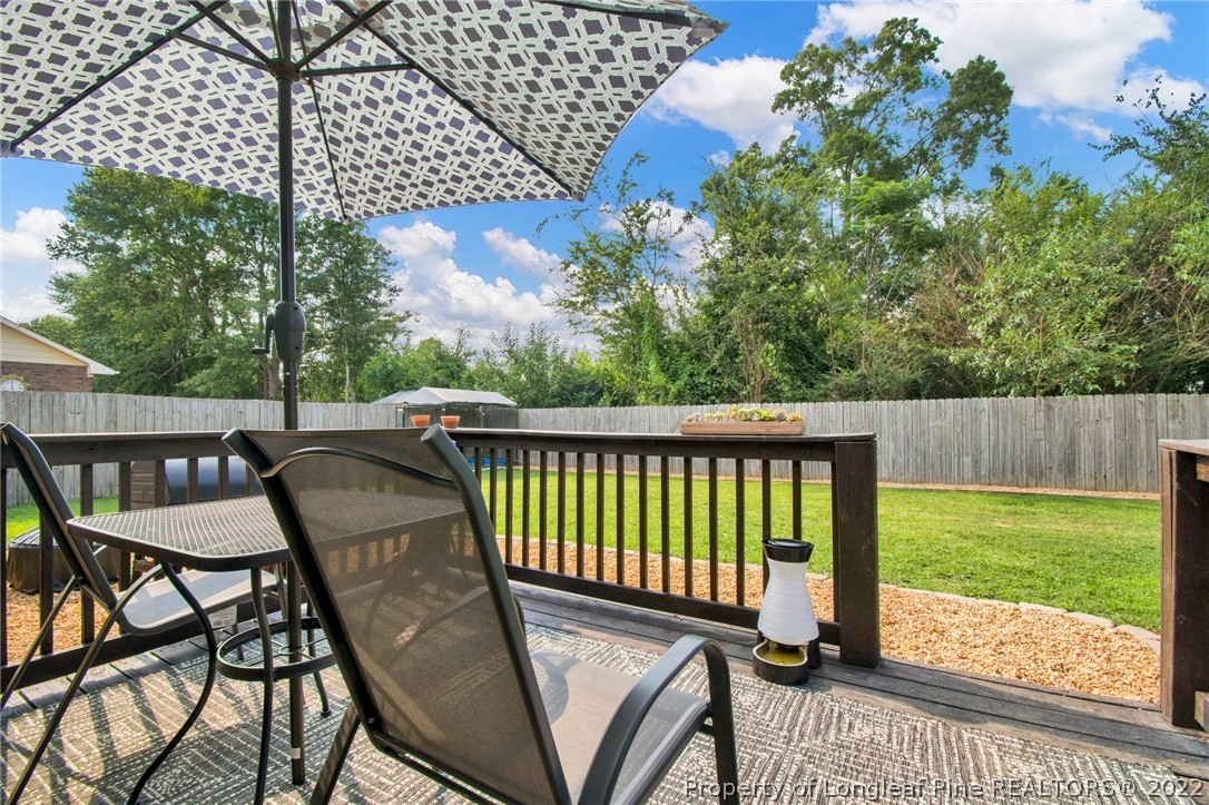 1021 Locks Creek Road Fayetteville, NC 28312 - Photo 31 of 34 a view of a two chairs in the deck