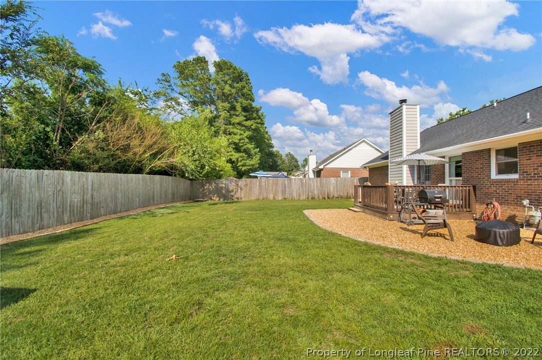 1021 Locks Creek Road Fayetteville, NC 28312 - Photo 33 of 34 a view of a backyard with sitting area