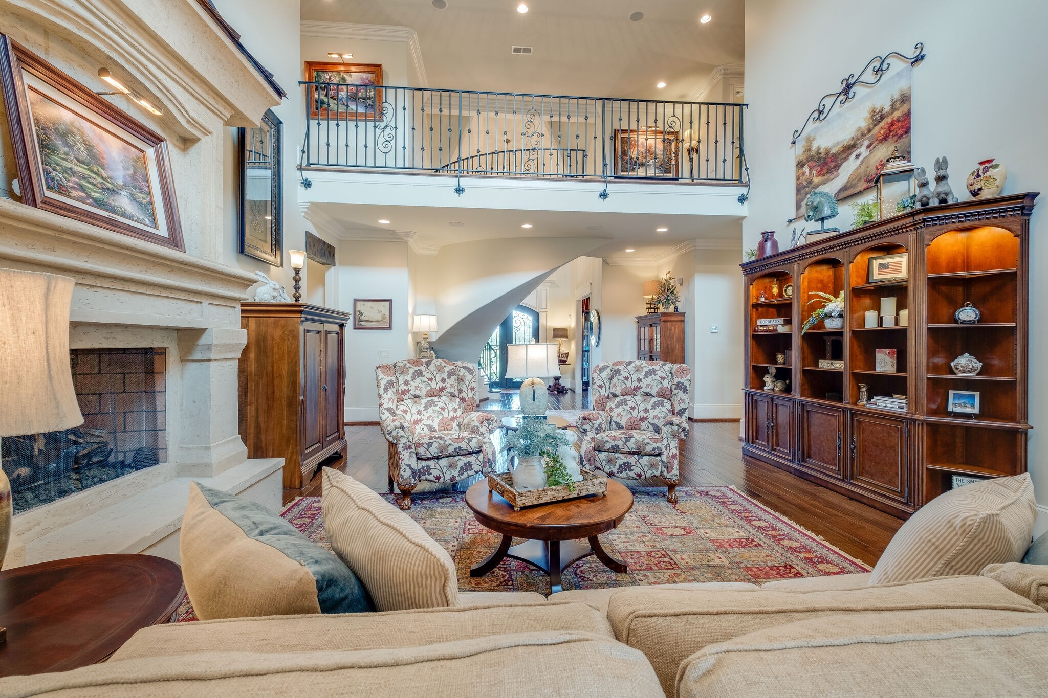 4411 Peytona Lane Franklin, TN 37064 - Photo 12 of 50 a living room with furniture and a fireplace