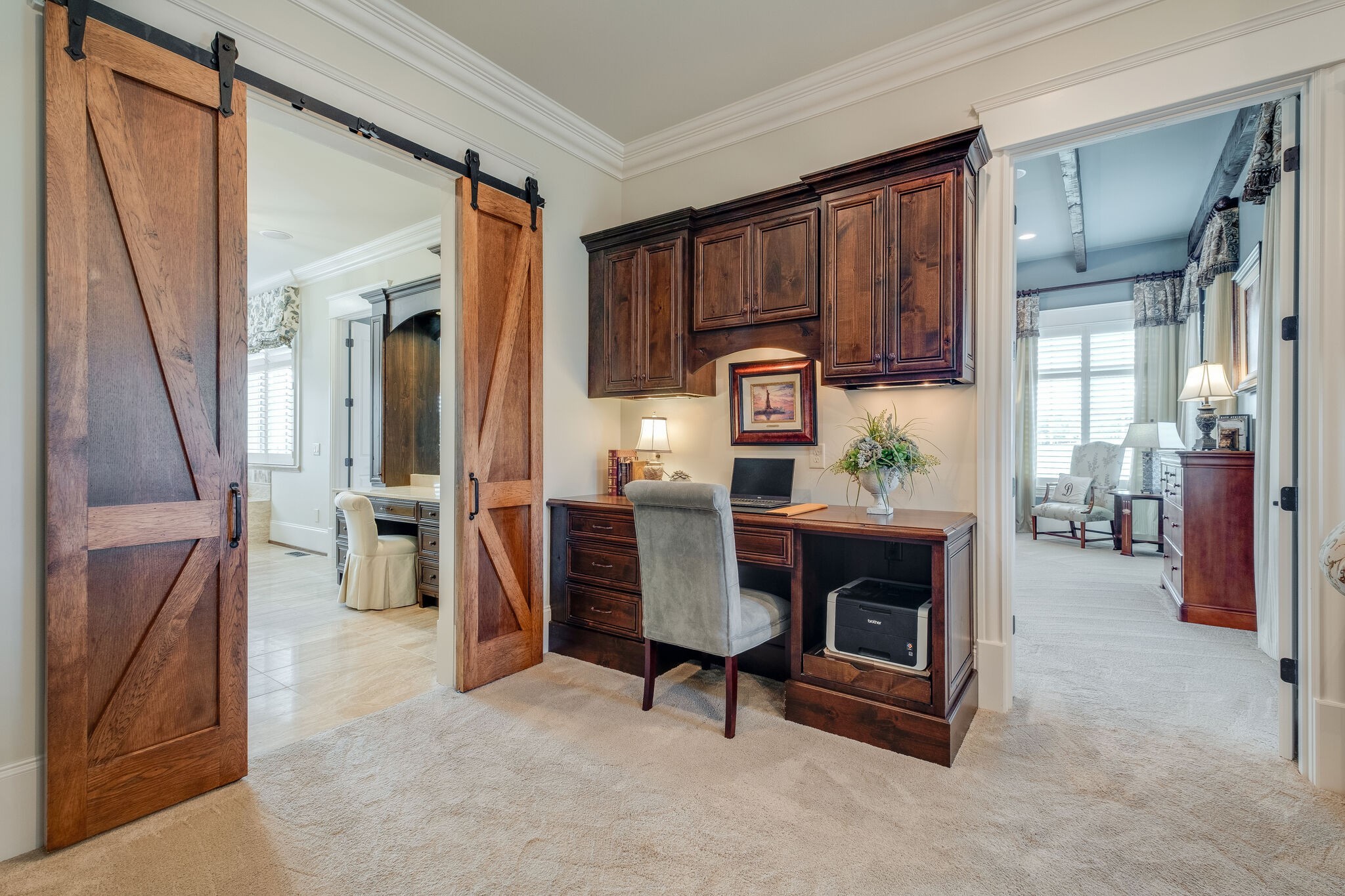 4411 Peytona Lane Franklin, TN 37064 - Photo 22 of 50 a living room with furniture and a fireplace