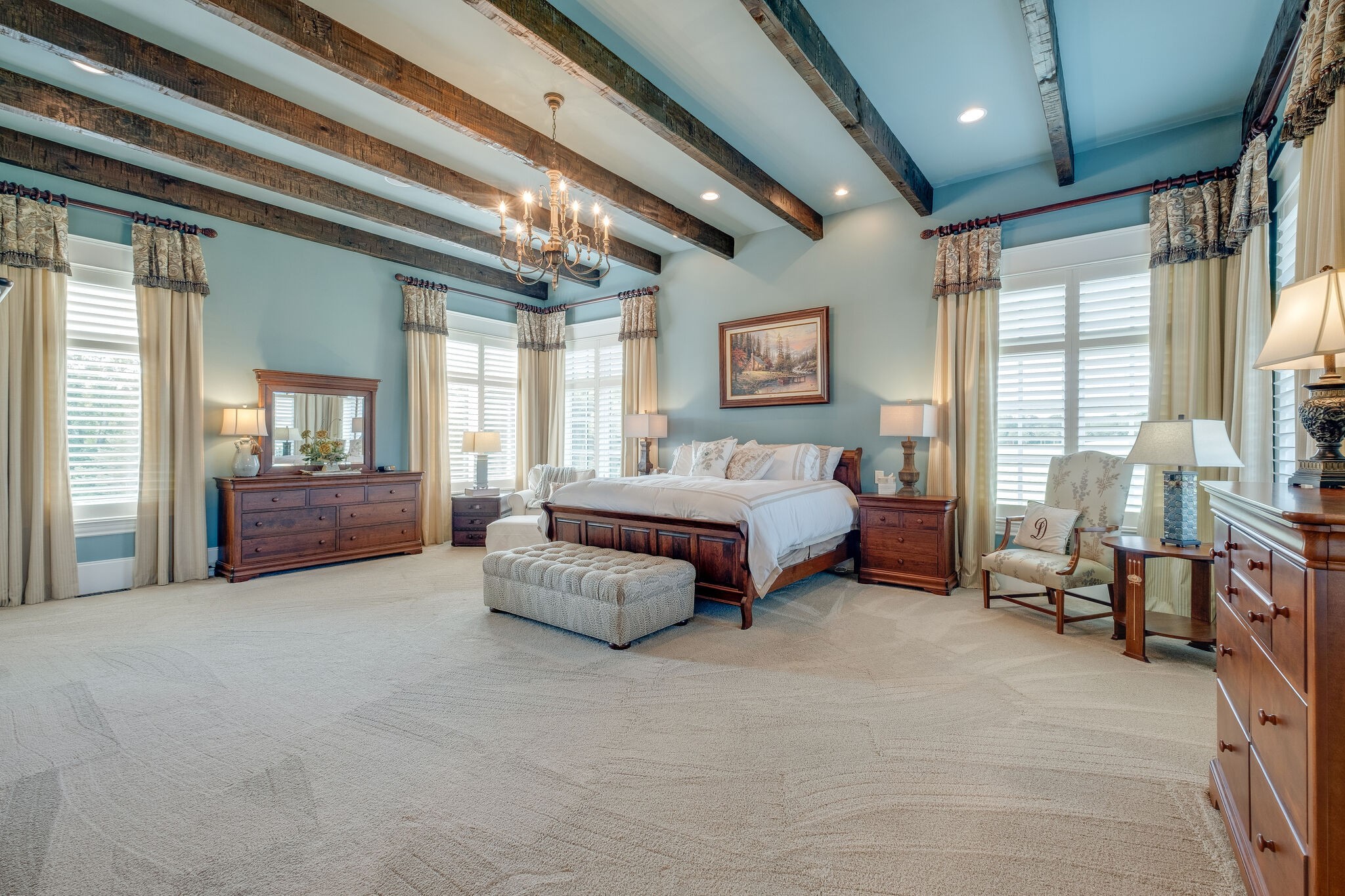 4411 Peytona Lane Franklin, TN 37064 - Photo 23 of 50 a bed room with bed and a large window