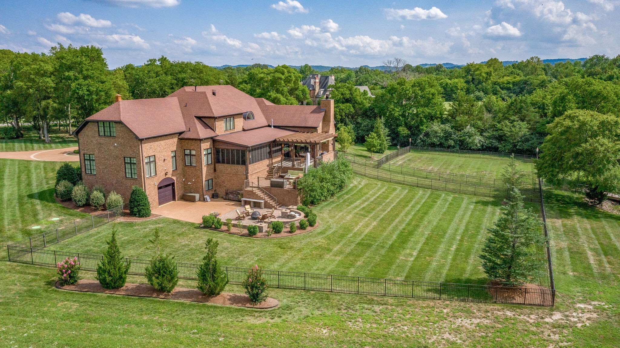 4411 Peytona Lane Franklin, TN 37064 - Photo 46 of 50 an aerial view of a house with a garden