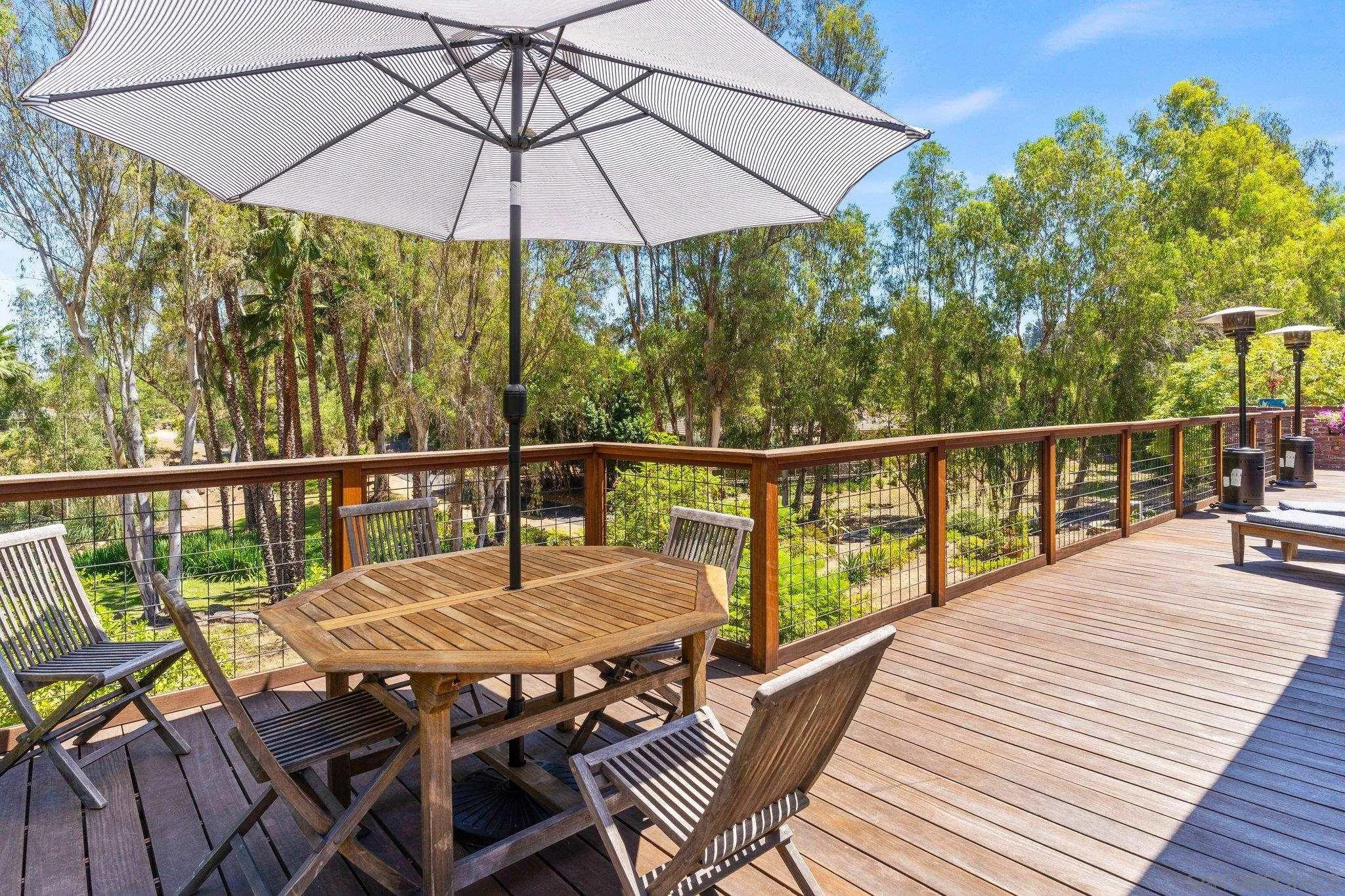 13229 Stone Canyon Road Poway, CA 92064 - Photo 25 of 29 a view of balcony with furniture and umbrella
