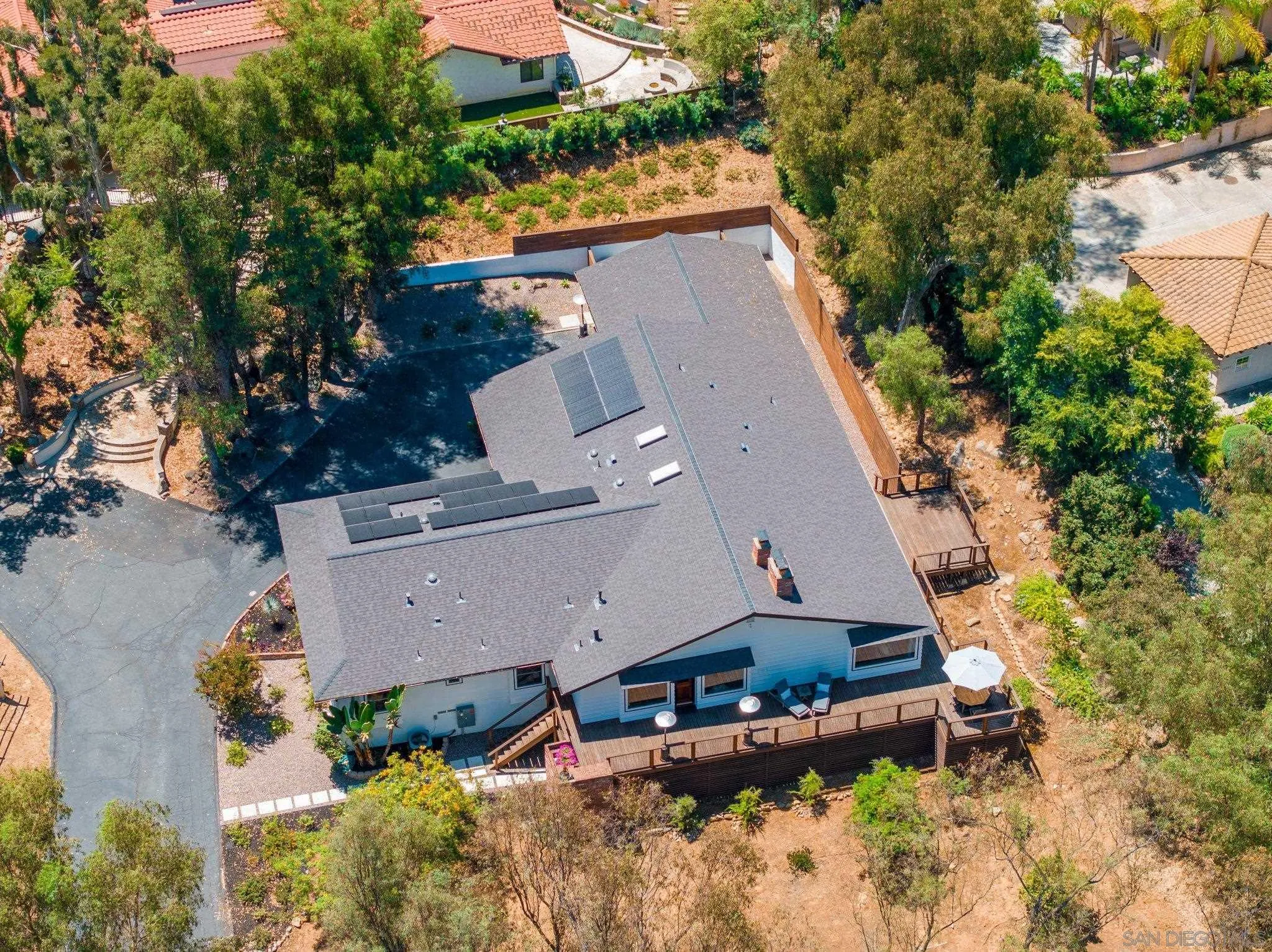 13229 Stone Canyon Road Poway, CA 92064 - Photo 29 of 29 an aerial view of house with yard swimming pool and outdoor seating