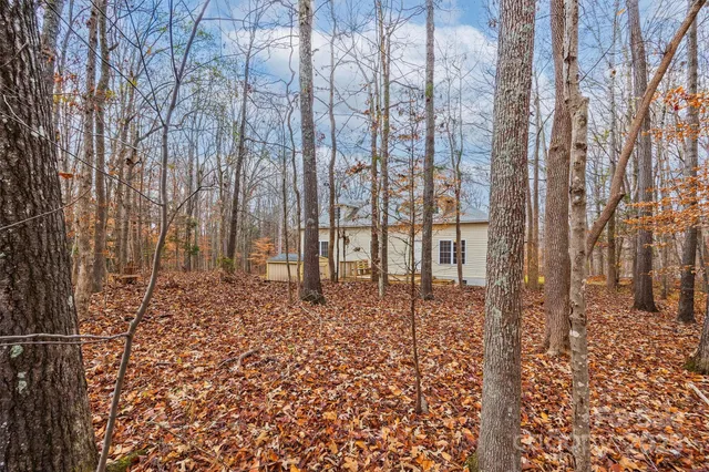 a view of a garage with storage