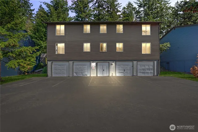 a front view of a house