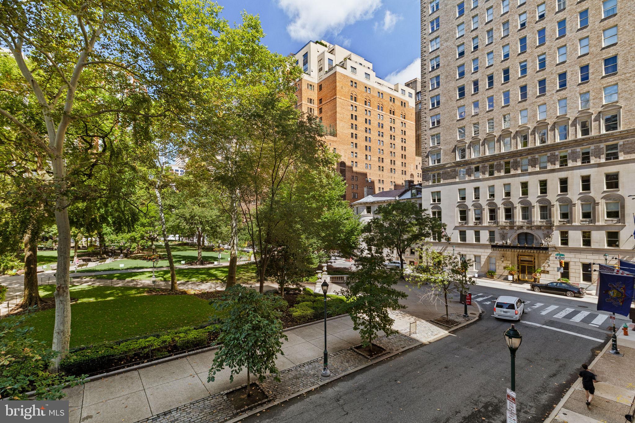 1810 Rittenhouse Square, Unit 313 Philadelphia, PA 19103 - Photo 15 of 28 Park views from unit