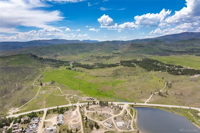 a view of an ocean with beach