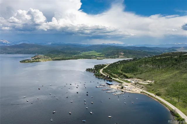 a view of a lake view with beach