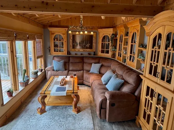 a room with gym equipment