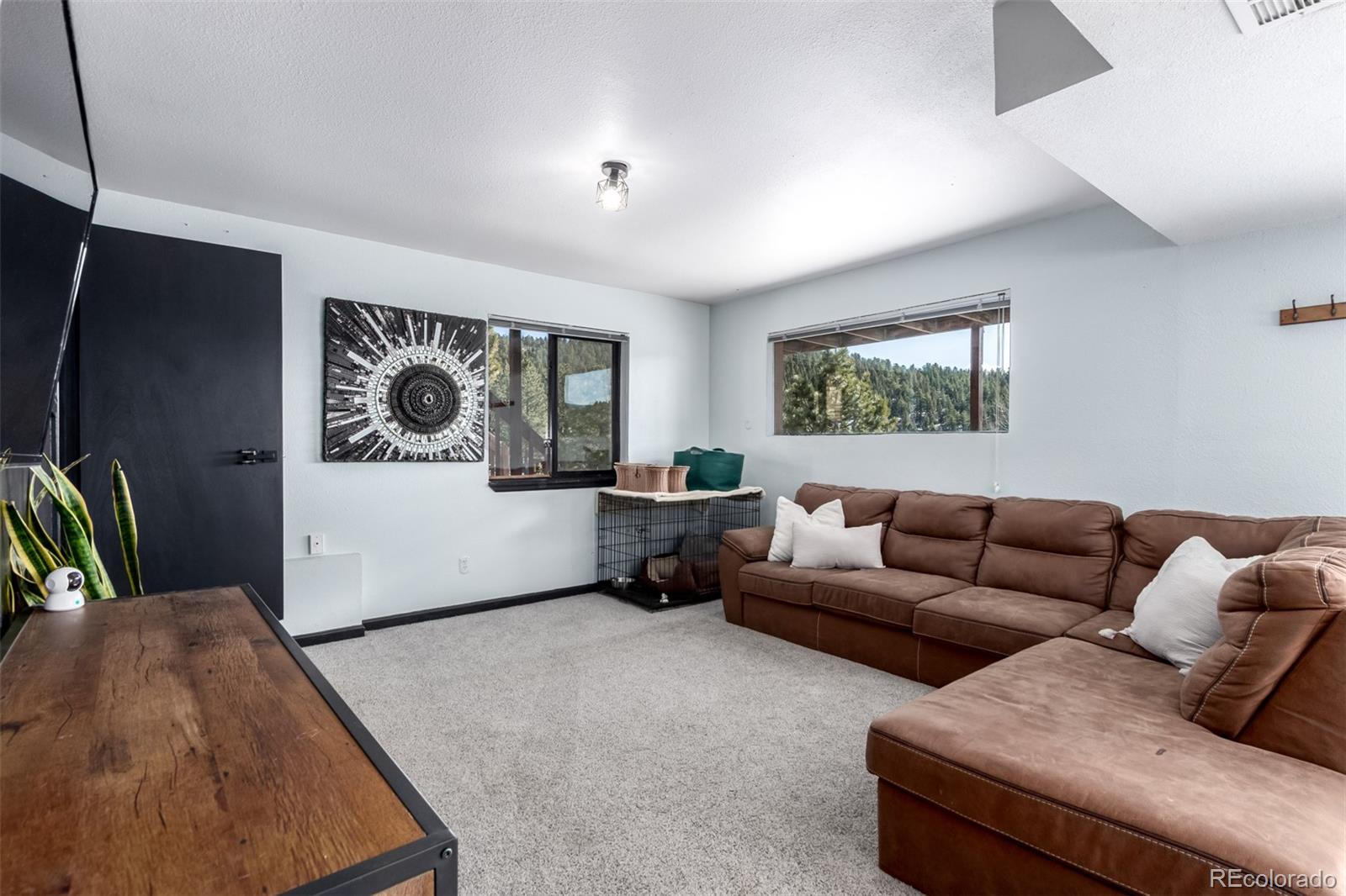 121 Sunlight Lane Bailey, CO 80421 - Photo 18 of 30 a living room with furniture and a flat screen tv