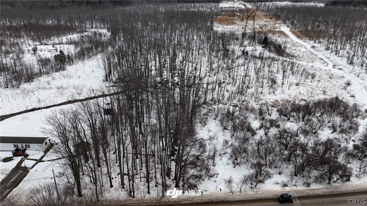 Drone view of property from Green Road