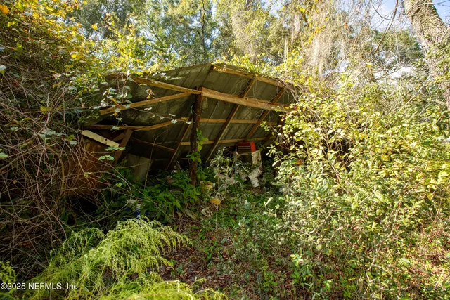 a backyard of a house