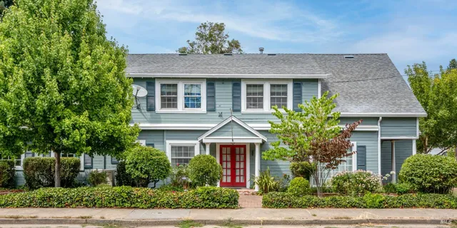 front view of house with a yard