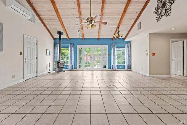 a view of an empty room