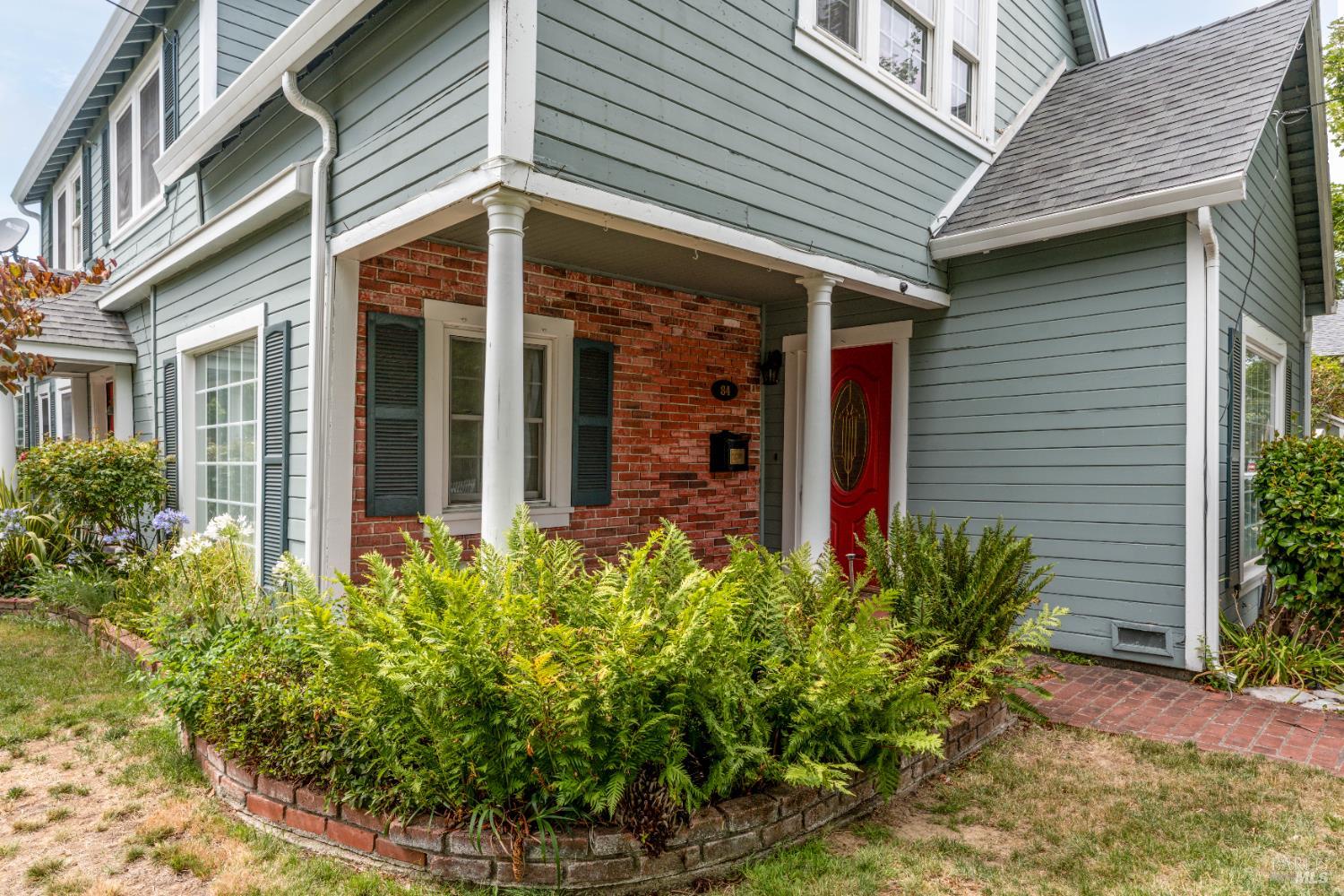 84 School Street Willits, CA 95490 - Photo 2 of 37 a view of a house with potted plants