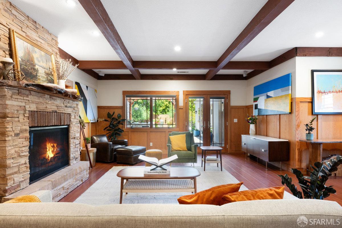 2445 Encinal Avenue Alameda, CA 94501 - Photo 14 of 78 a living room with furniture fireplace and a large window