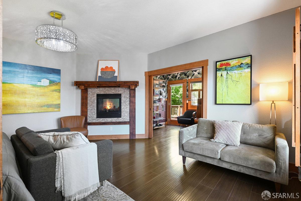 2445 Encinal Avenue Alameda, CA 94501 - Photo 29 of 78 a living room with furniture and a fireplace