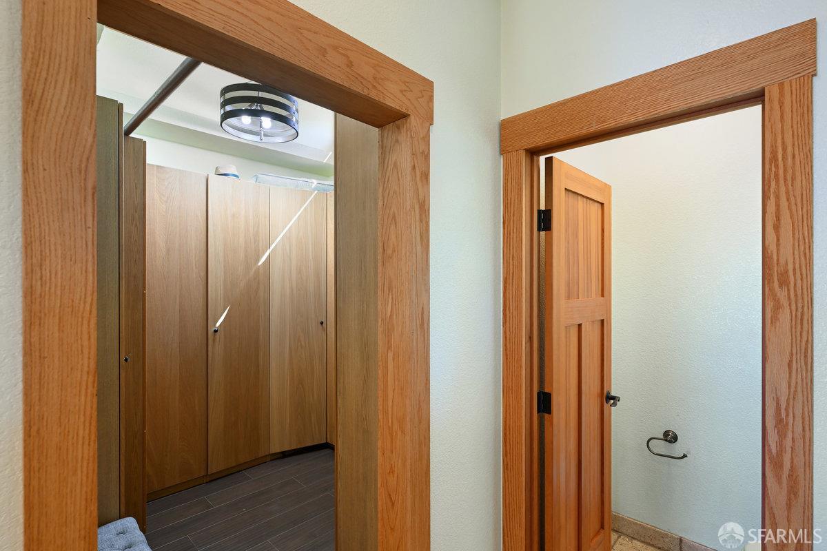 2445 Encinal Avenue Alameda, CA 94501 - Photo 39 of 78 a view of a hallway with wooden floor