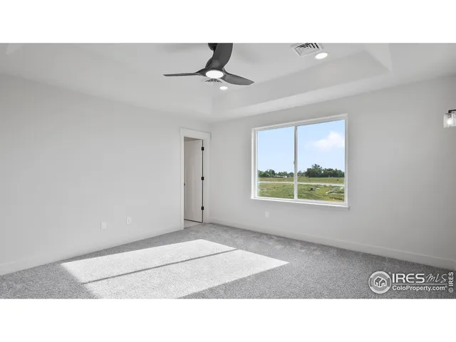 a open hall with a bench