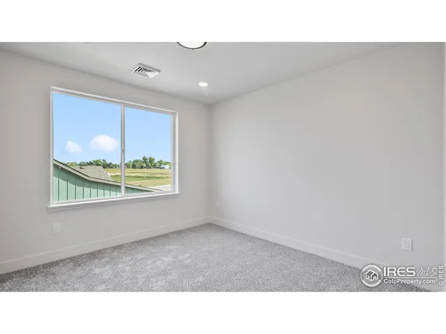 a open hall with a bench