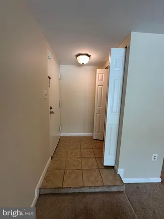 a view of a room with door