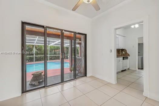 4144 Alton Road Miami Beach, FL 33140 - Photo 11 of 49 a view of empty room with floor to ceiling window and an empty room