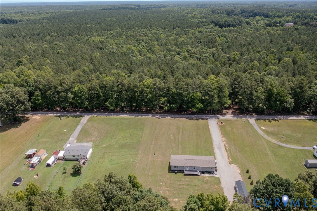 8952 White Oak Church Road Wilsons, VA 23894 - Photo 10 of 37 Aerial Back to Front... note acreage continues acr