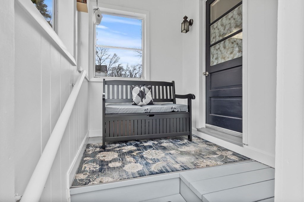 4 Claire Road Amesbury, MA 01913 - Photo 3 of 26 a view of staircase with white walls and railing