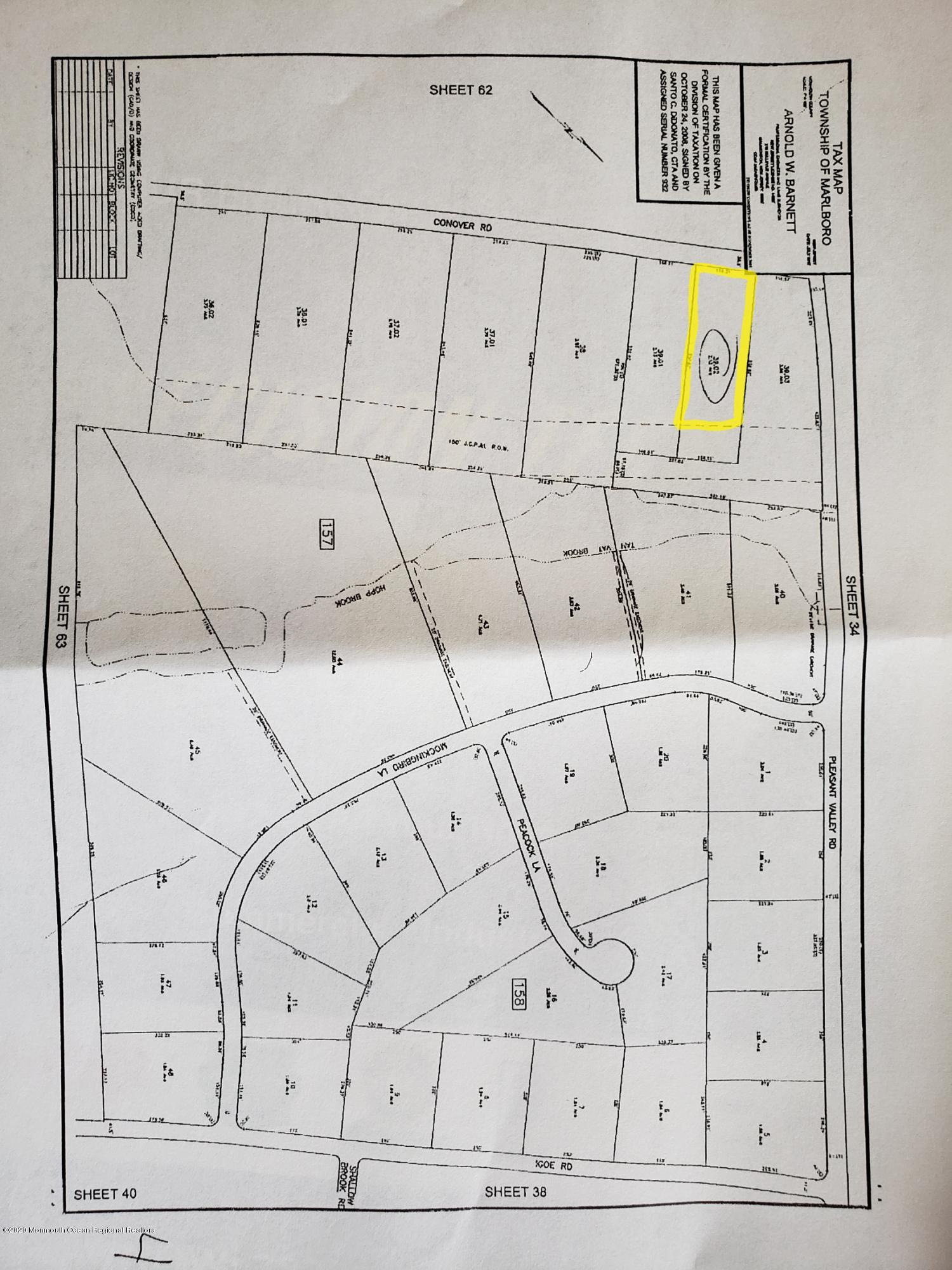 132 Conover Road Morganville, NJ 07751 - Photo 46 of 47 Tax Map