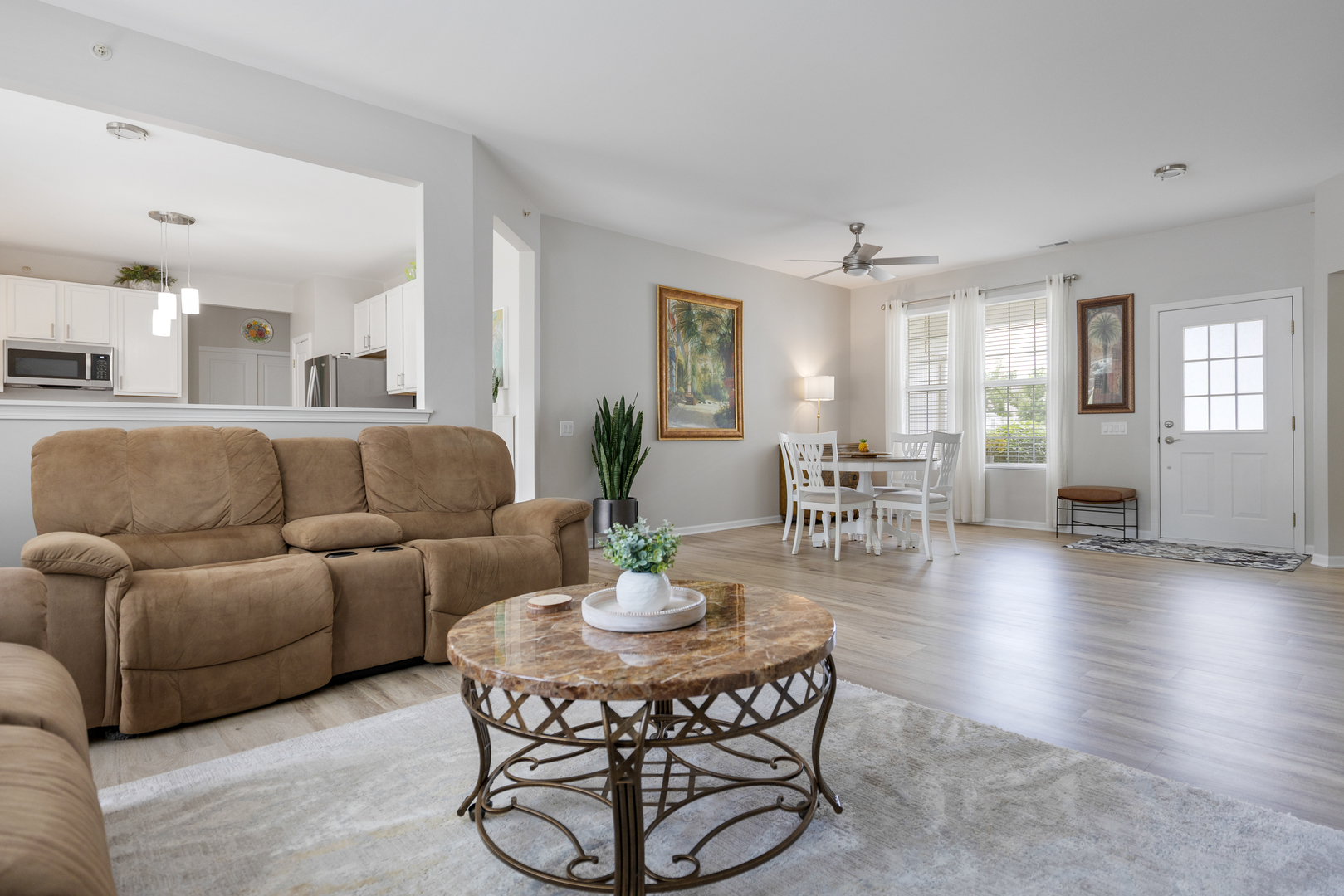 13517 Hemlock Road Huntley, IL 60142 - Photo 7 of 22 a living room with furniture and wooden floor