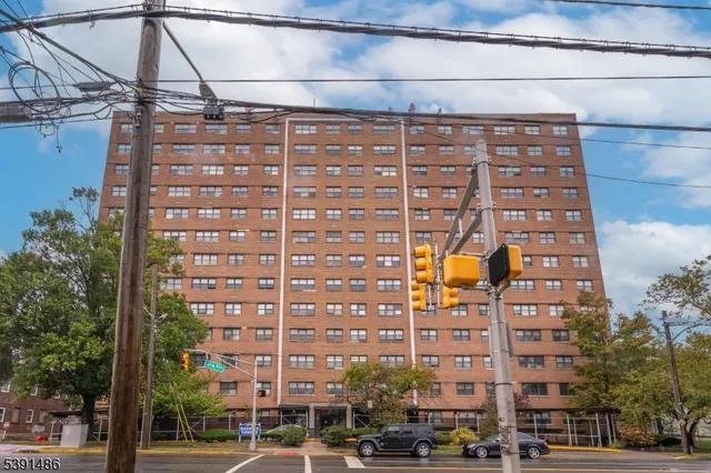 a view of a tall building