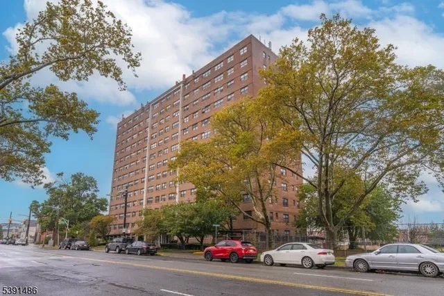 a car parked in front of a building