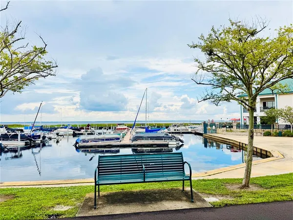 a view of a beach and a yard
