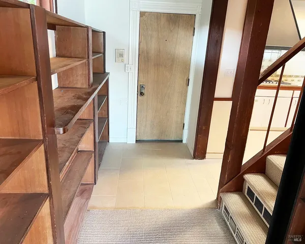 a view of an front door