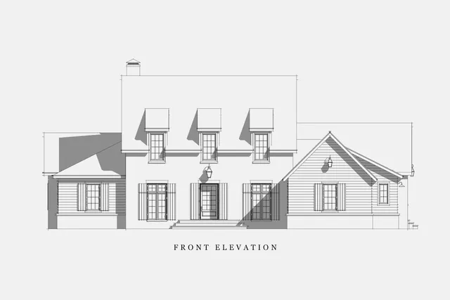 a black and white photo of a house