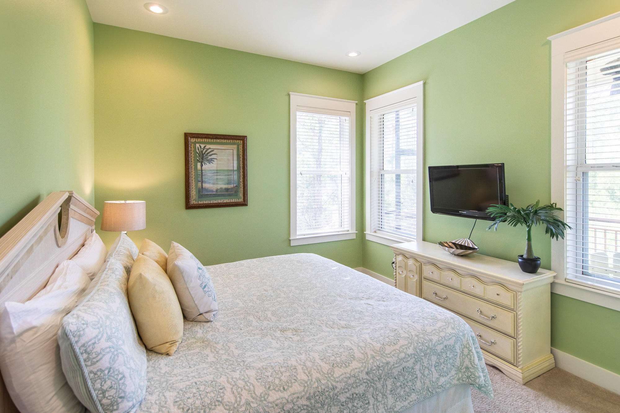 49 Endless Summer Way East Inlet Beach, FL 32461 - Photo 26 of 40 a bedroom with a bed and a flat screen tv
