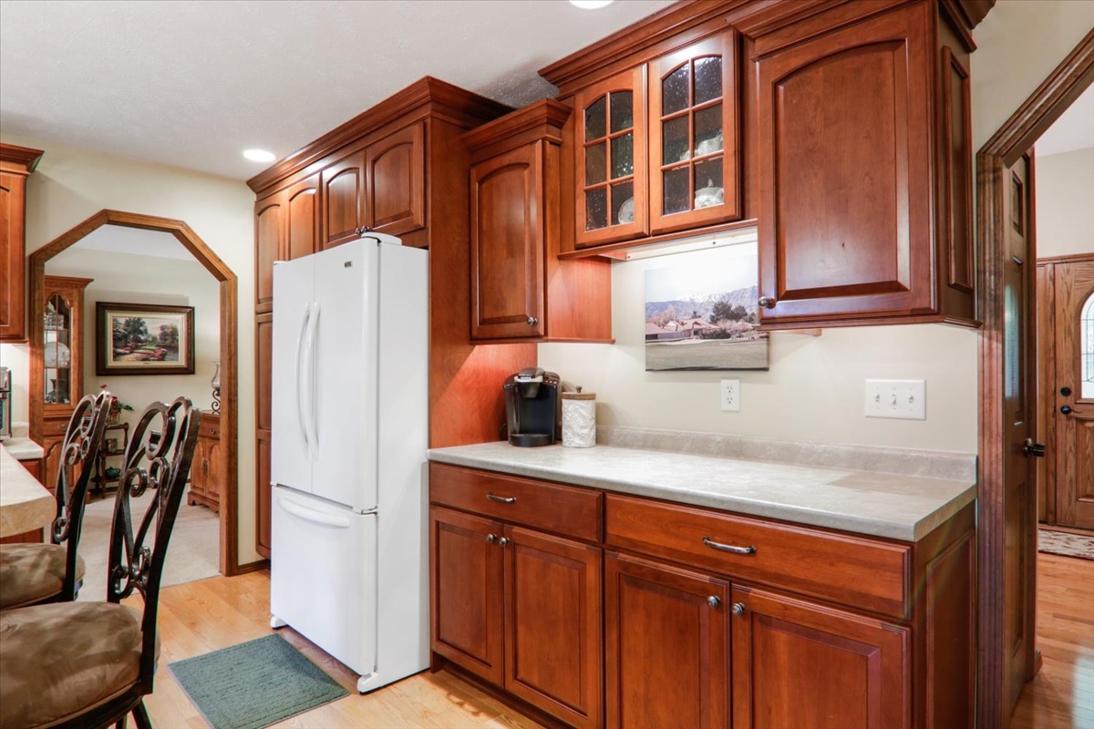 21 Bent Tree Lane Towanda, IL 61776 - Photo 16 of 49 a kitchen with stainless steel appliances granite countertop a refrigerator and a sink
