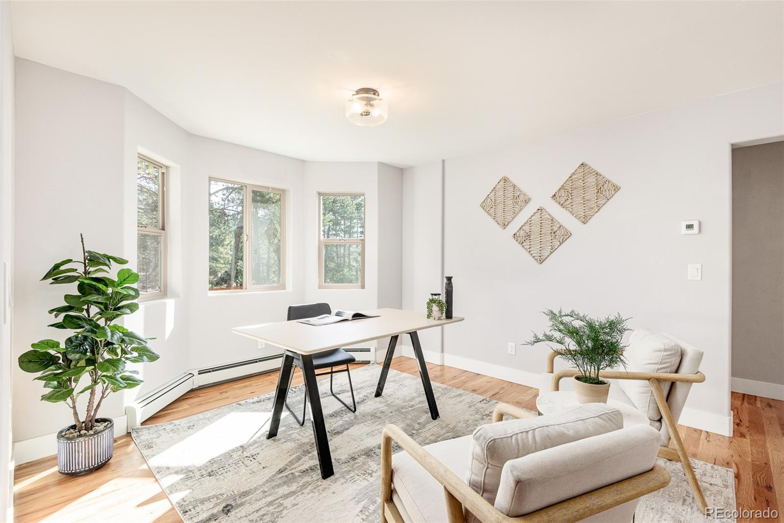 5132 Ute Road Indian Hills, CO 80454 - Photo 19 of 38 a view of a livingroom with furniture and a potted plant