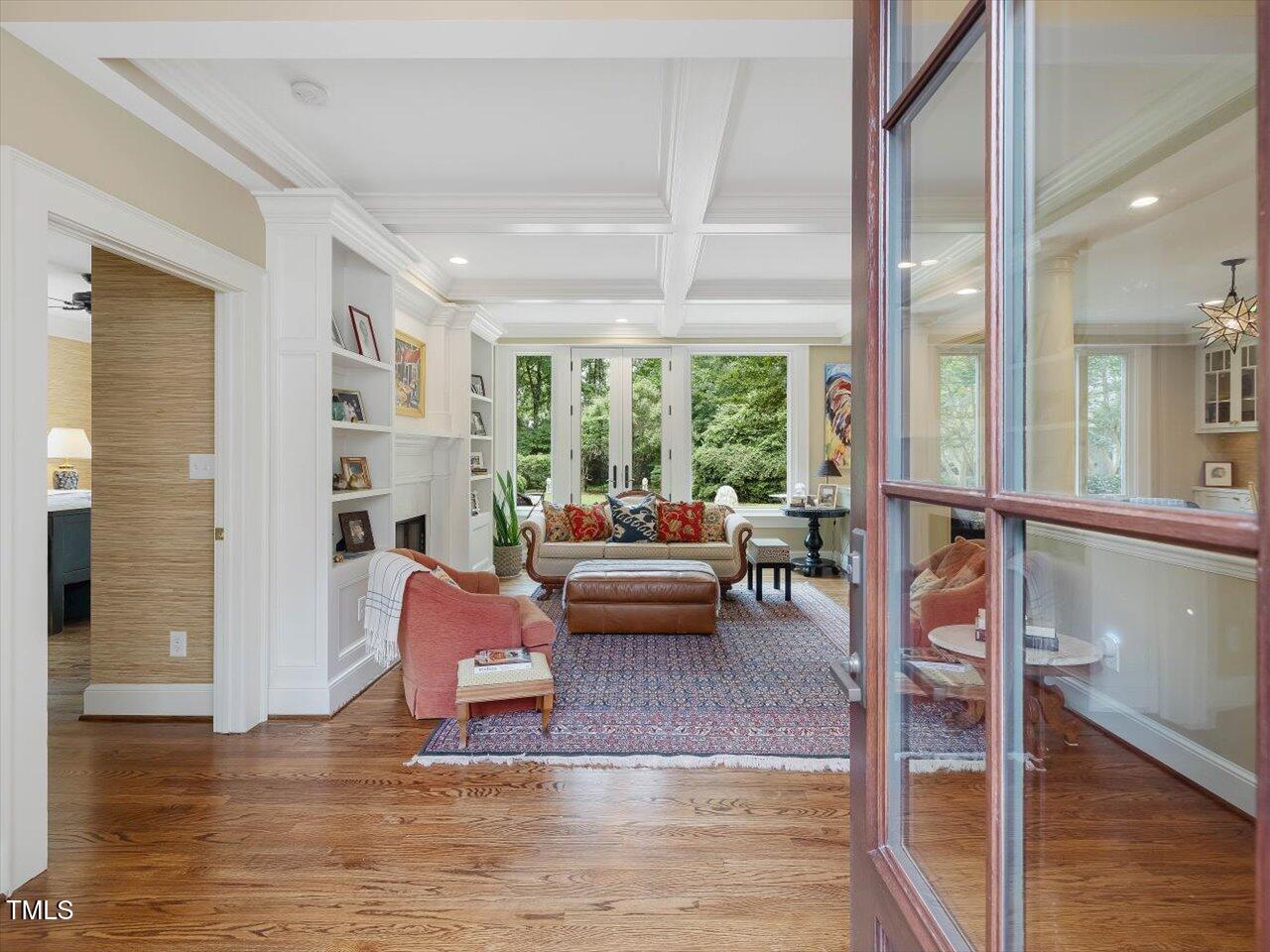 1624 Hopkins Road Bahama, NC 27503 - Photo 12 of 100 a living room with furniture and a large window