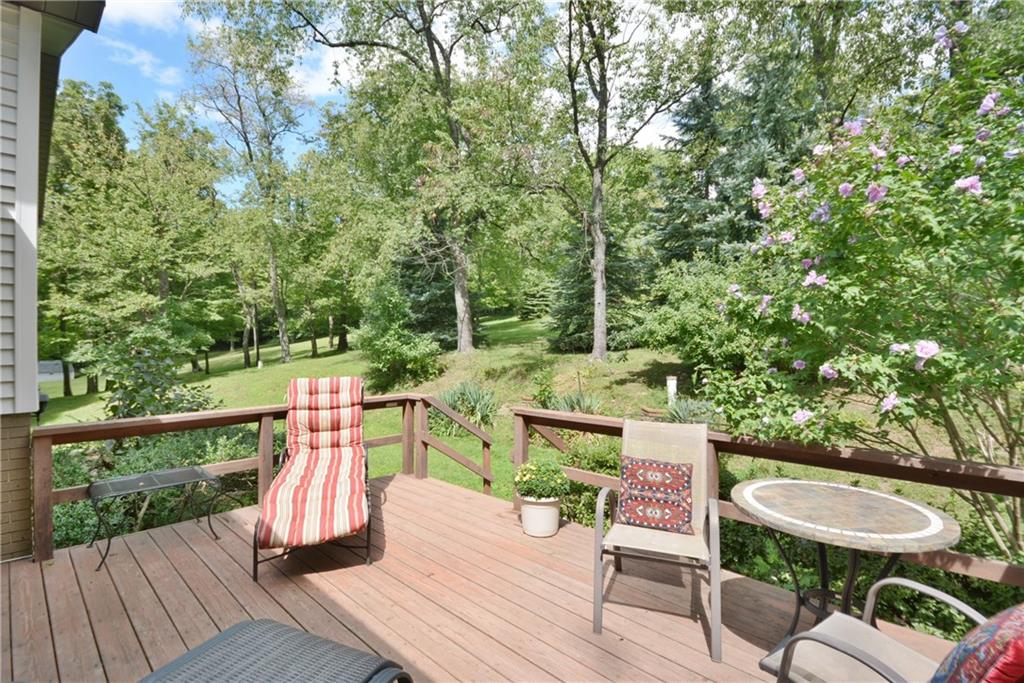 136 Buss Road Aliquippa, PA 15001 - Photo 21 of 25 Lovely deck off the Kitchen overlooking the pristine backyard.