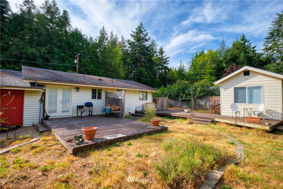 542 Boundary Bay Road Point Roberts, WA 98281 - Photo 16 of 23 a view of a house with swimming pool and sitting area