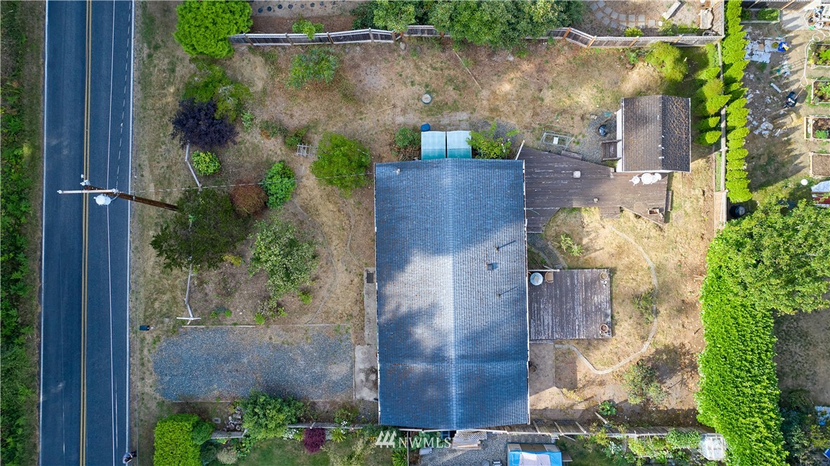 542 Boundary Bay Road Point Roberts, WA 98281 - Photo 20 of 23 an aerial view of a house with a yard